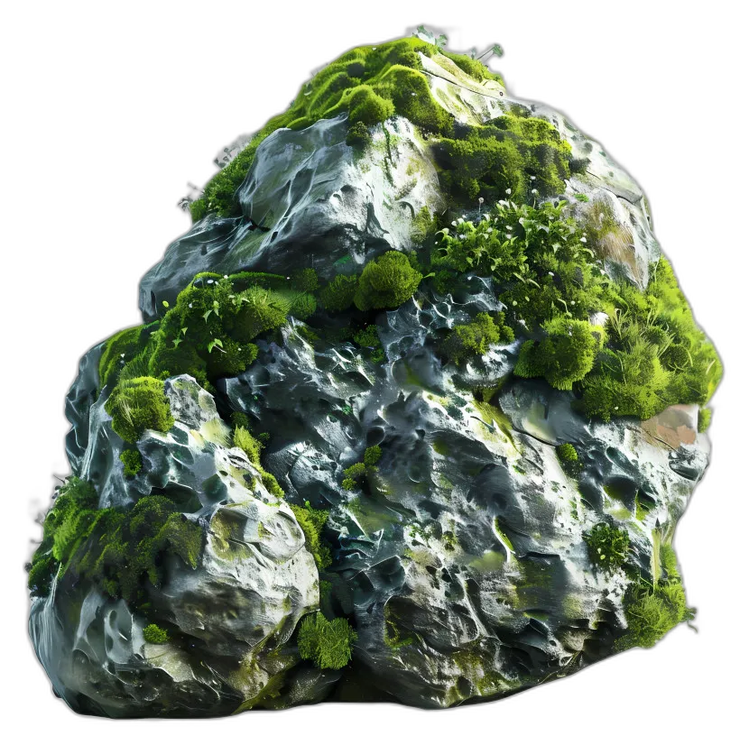 Mossy Textured Rock