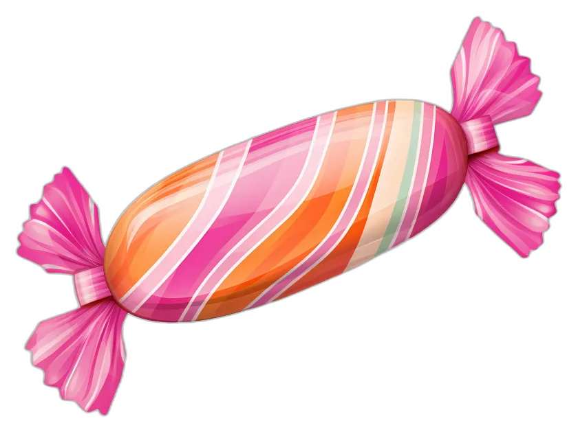 Pink Striped Candy Bar