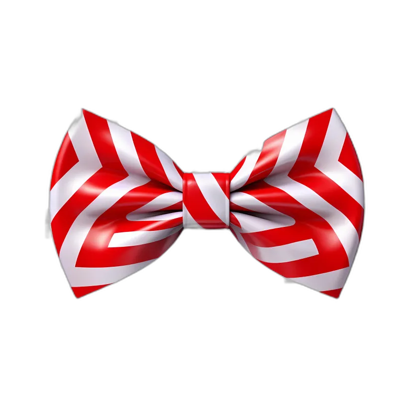 Striped Satin Bow Tie