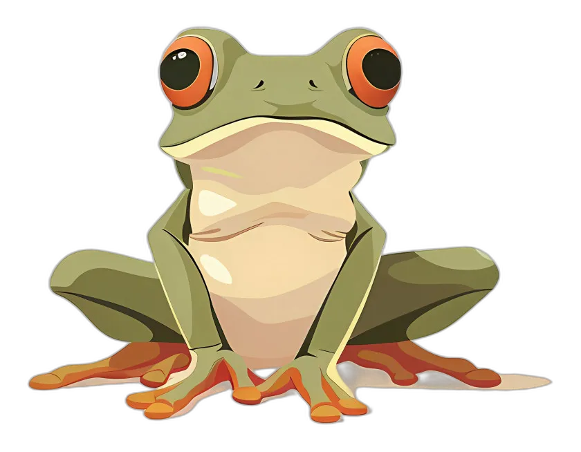 Cartoon Frog Character