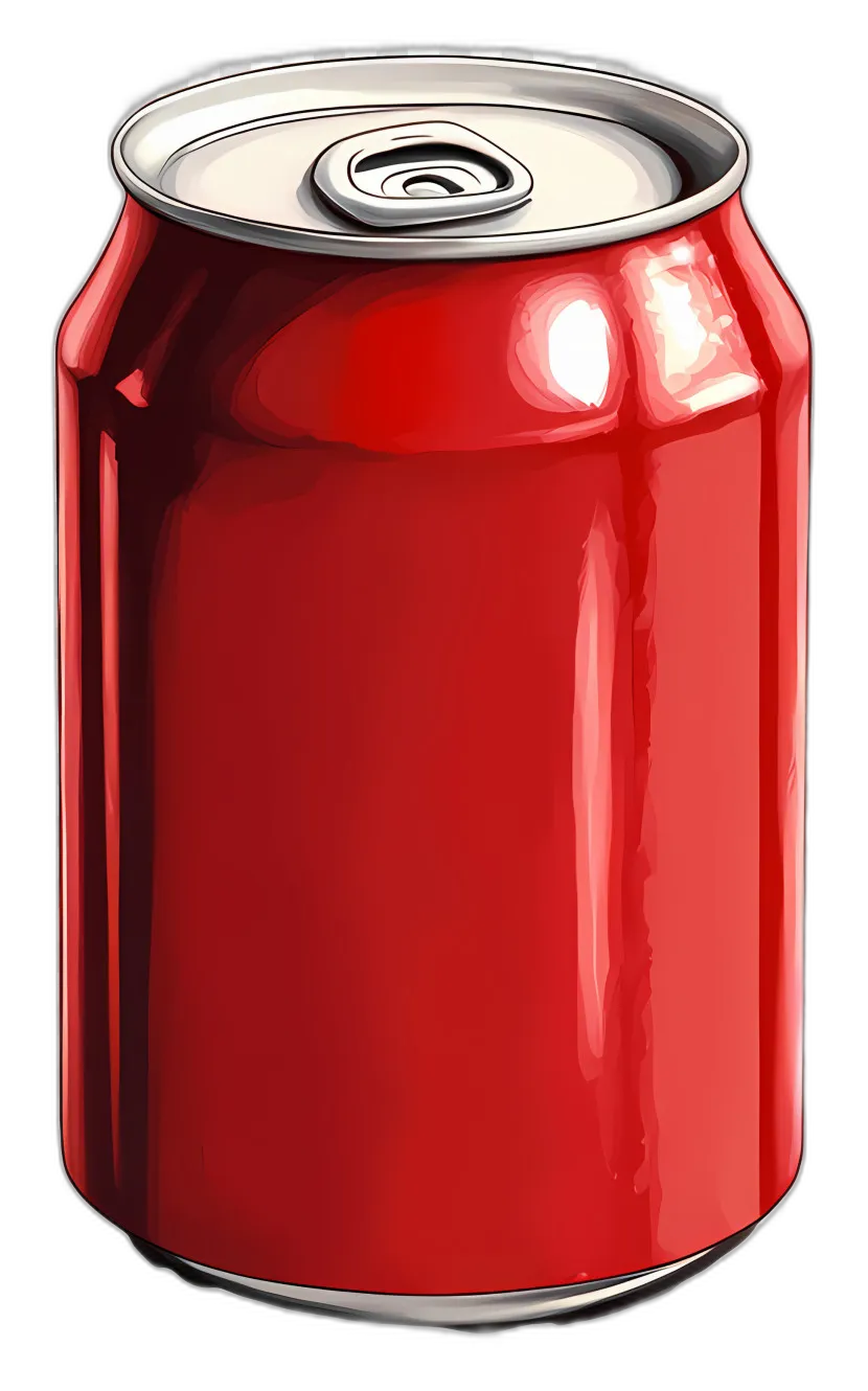 Red Soda Can Metallic