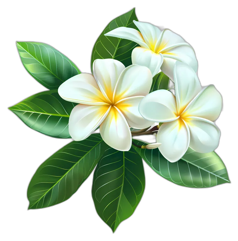 Tropical Frangipani Flowers