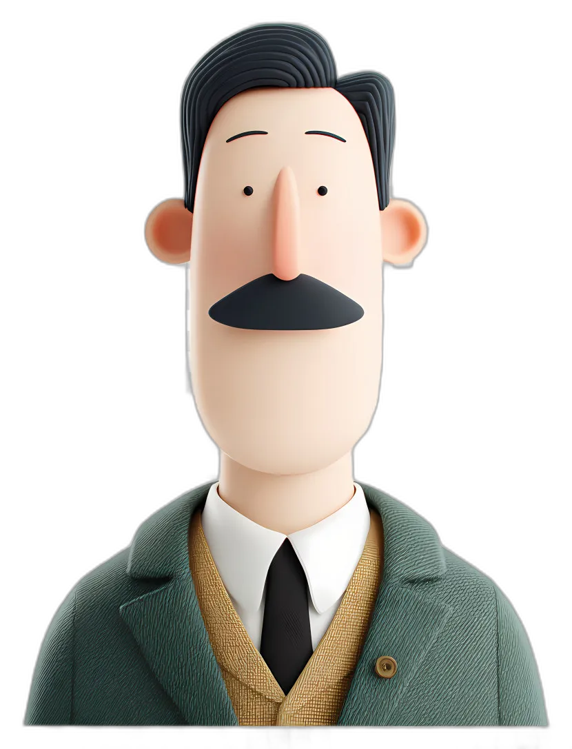 Cartoon Gentleman Character