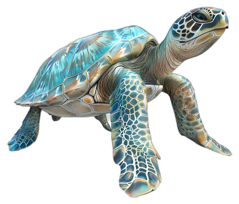 Vibrant Sea Turtle