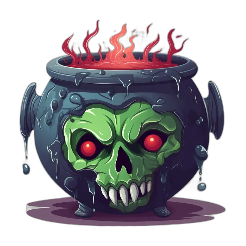 Poison Skull Cauldron