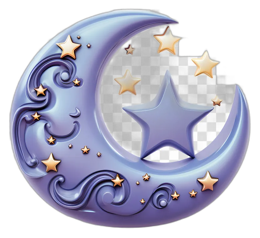 Glossy Crescent Moon