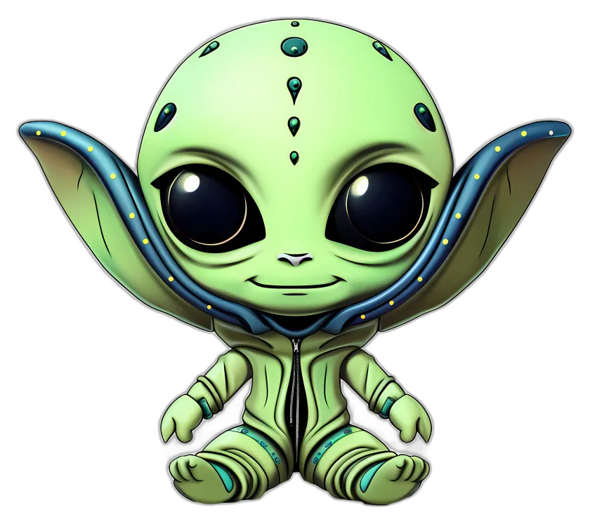 Cute Chibi Alien Character
