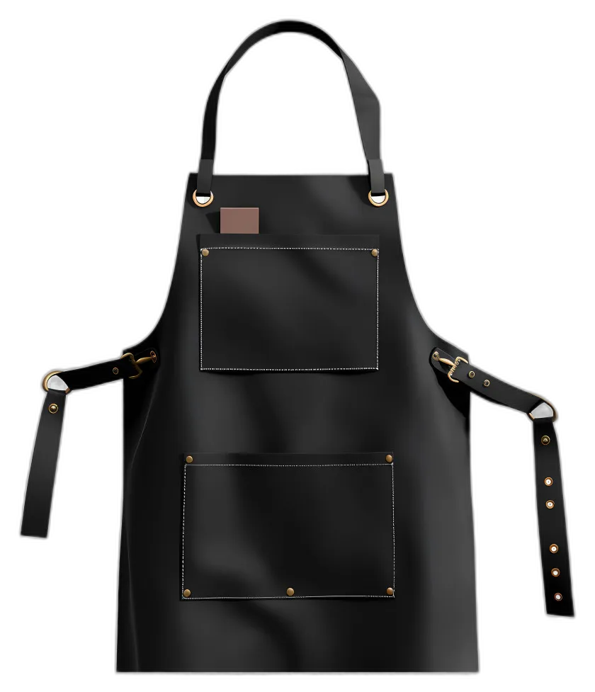 Leather Apron with Brass Hardware