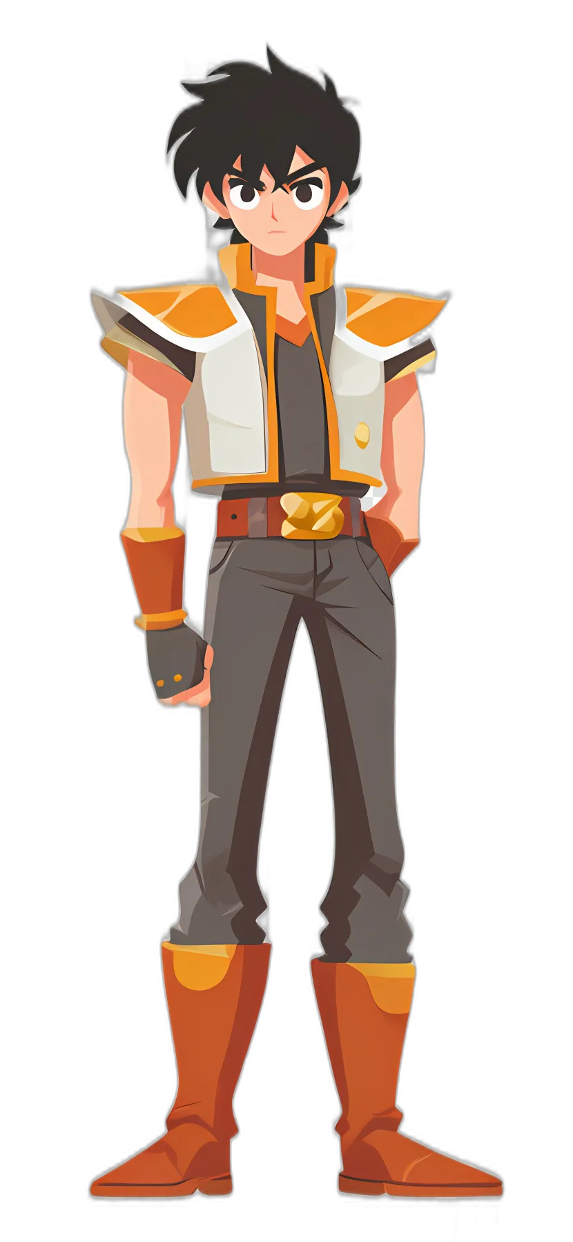 Anime Hero with Spiky Hair