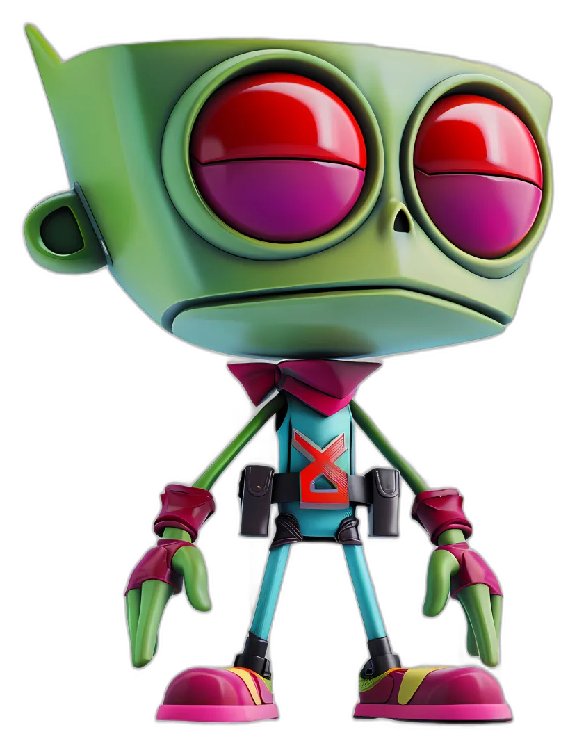Stylized Cartoon Alien Character