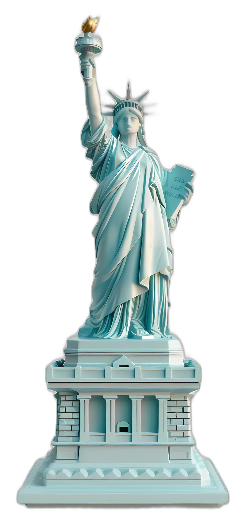 Detailed Statue of Liberty Model