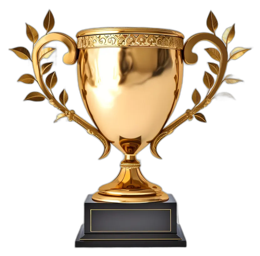 Ornate Golden Trophy Cup