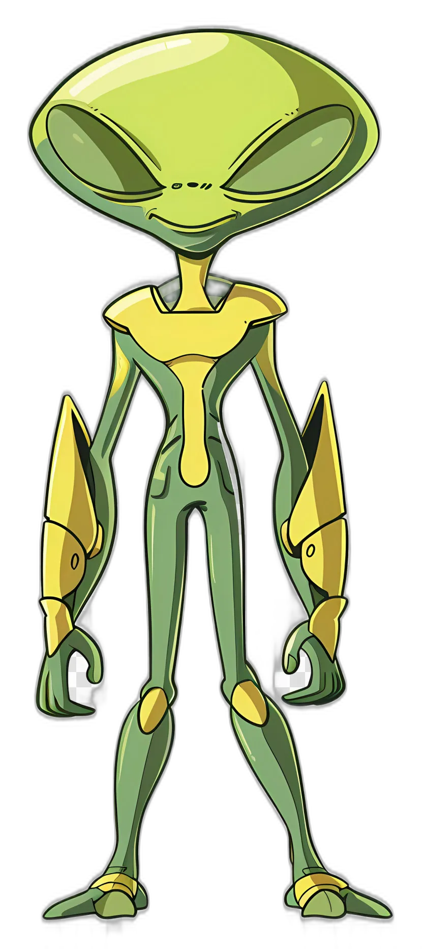 Cartoon Alien Warrior