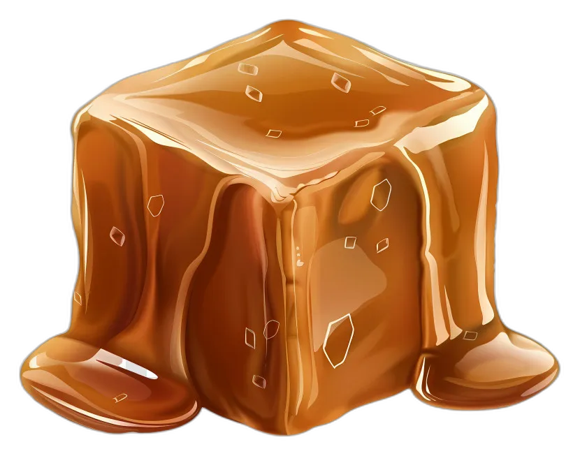Melting Caramel Cube