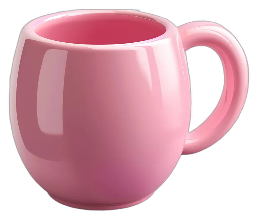 Pink Glossy Ceramic Mug