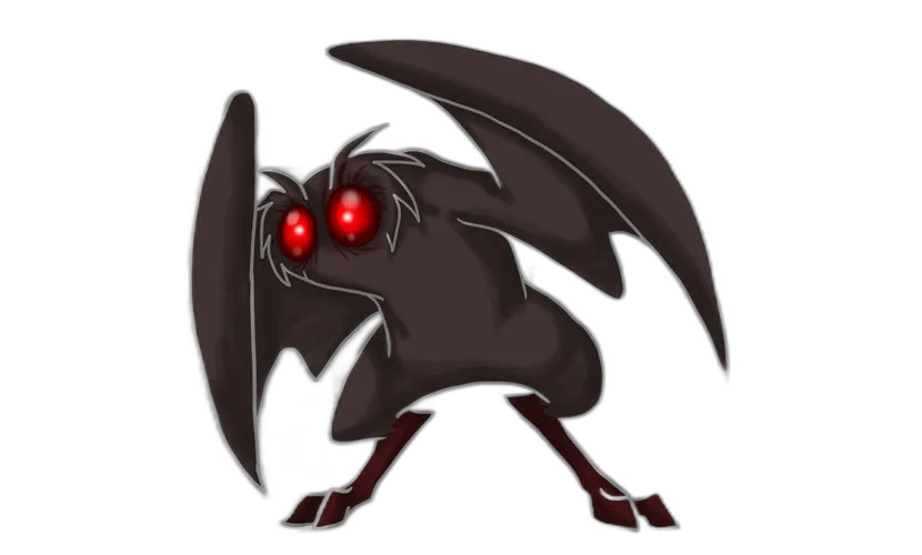 Stylized Mothman Creature