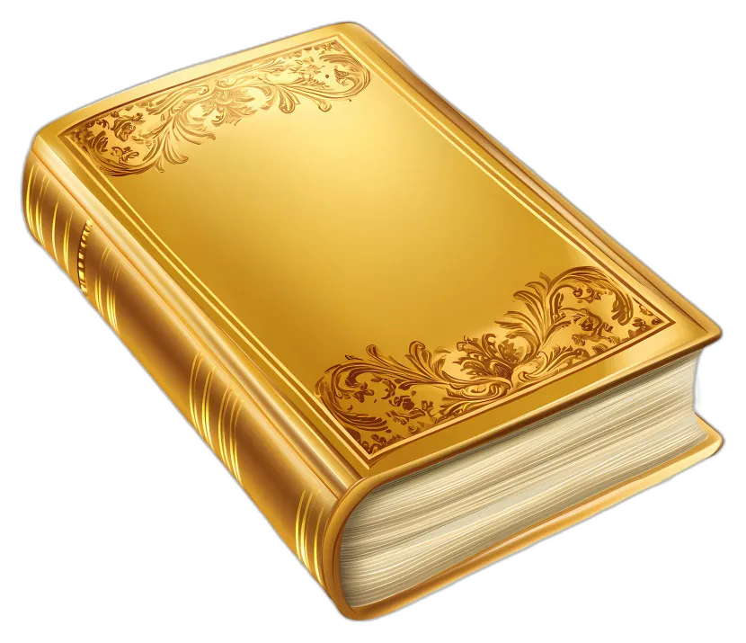 Ornate Golden Antique Book