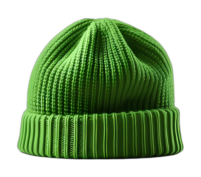Lime Green Knit Beanie