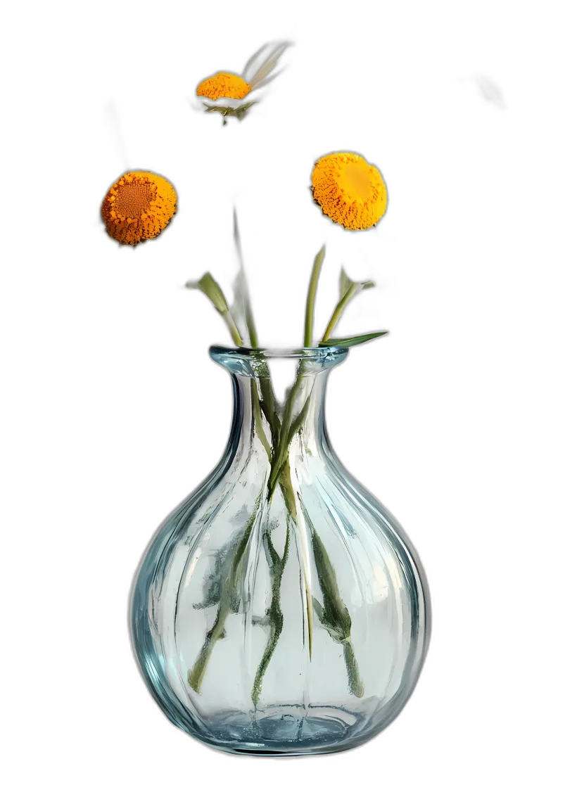 Daisy Bouquet in Glass Vase