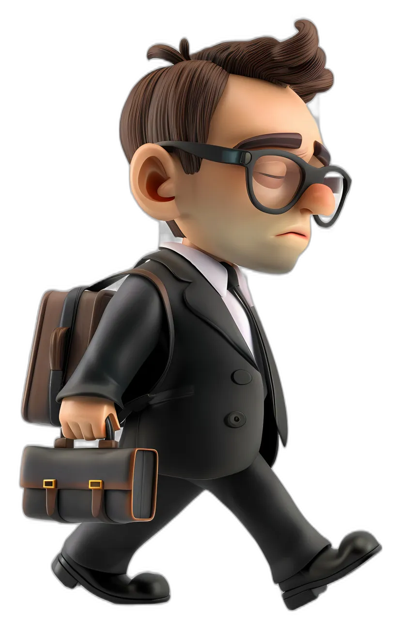 Animated Businessman Character