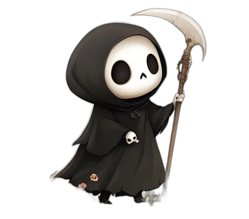 Chibi Grim Reaper Character