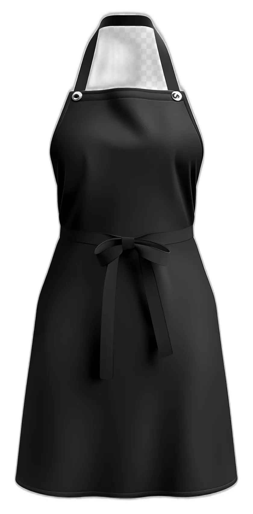 Minimalist Black Cooking Apron