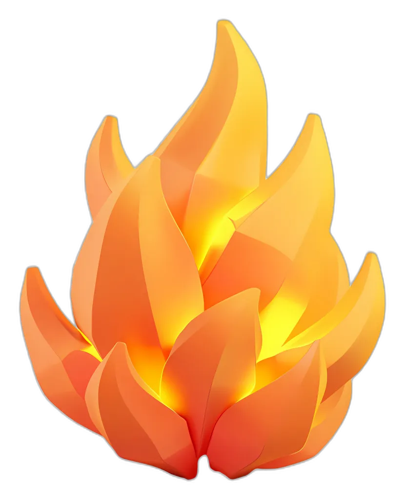 Stylized Glowing Flame