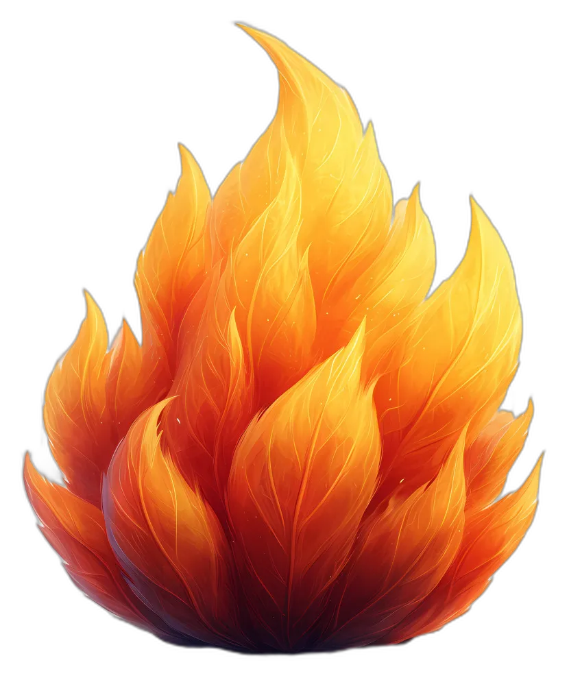 Stylized Flame Leaf Texture
