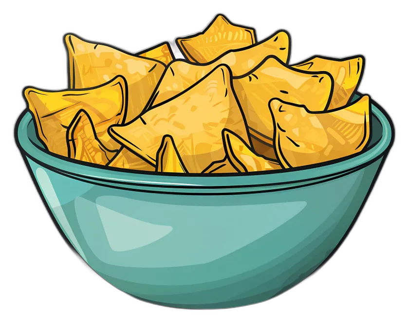 Cartoon Tortilla Chips Bowl