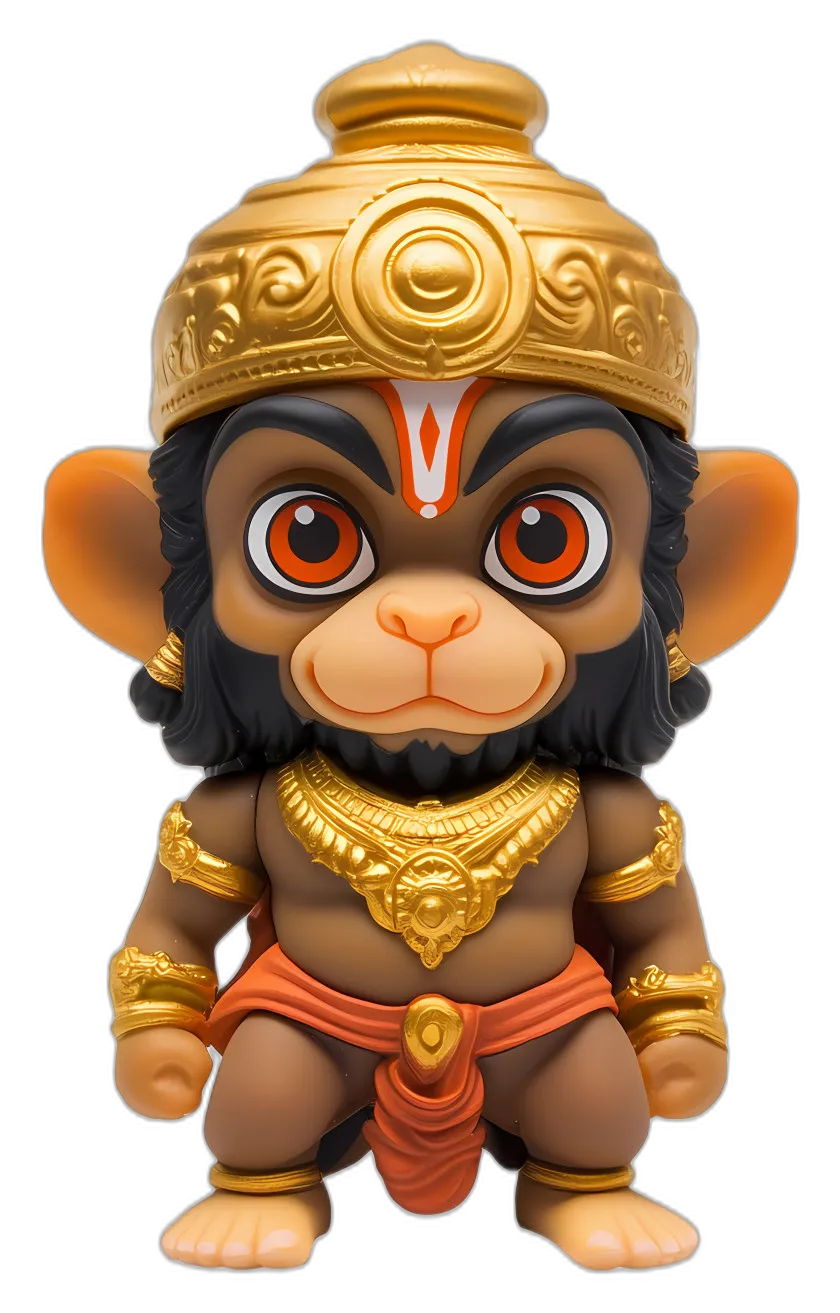 Stylized Hanuman Deity Figurine