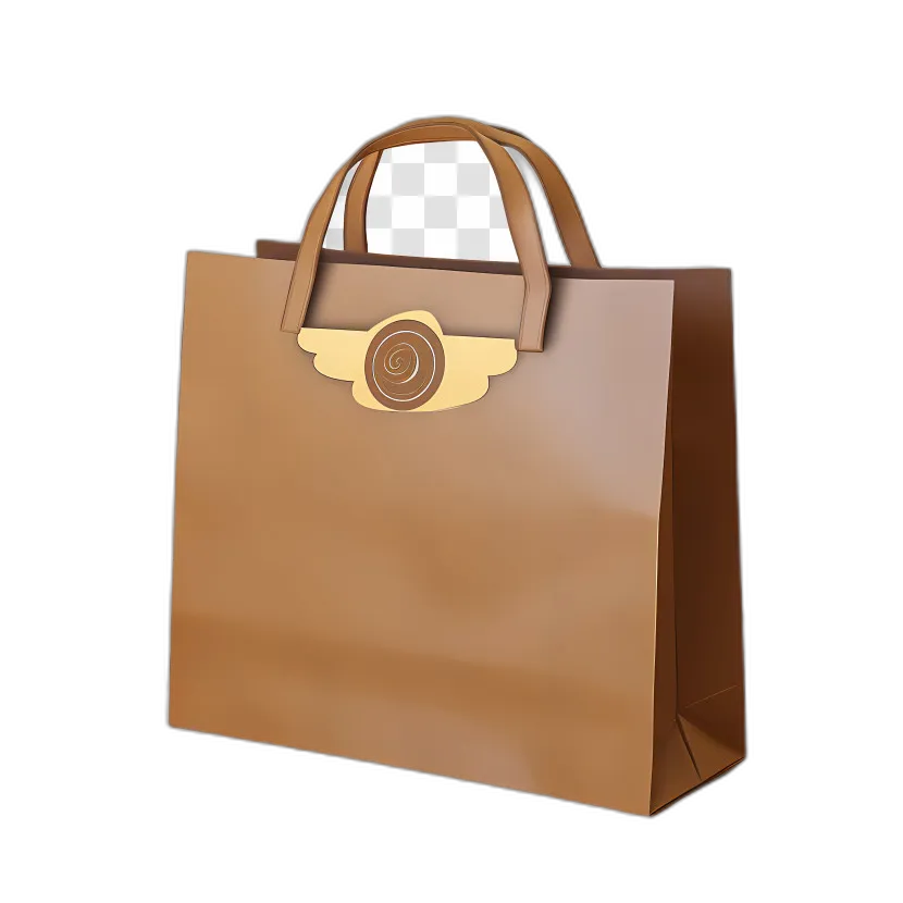 Elegant Brown Shopping Bag