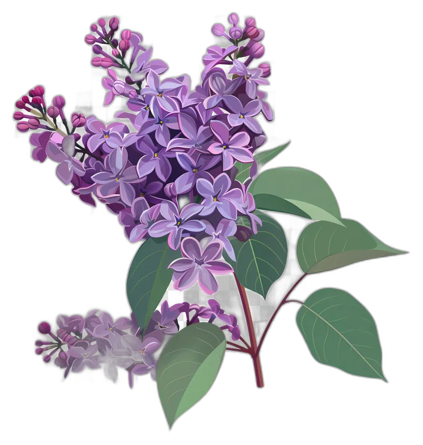 Purple Lilac Flower Bouquet