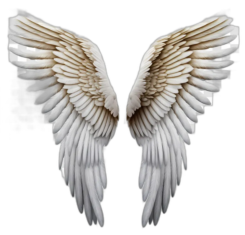 Angel Wings with Feathers