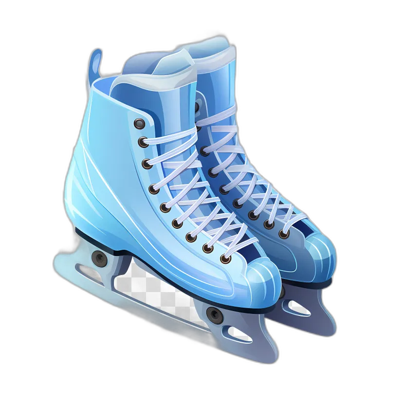 Light Blue Ice Skates
