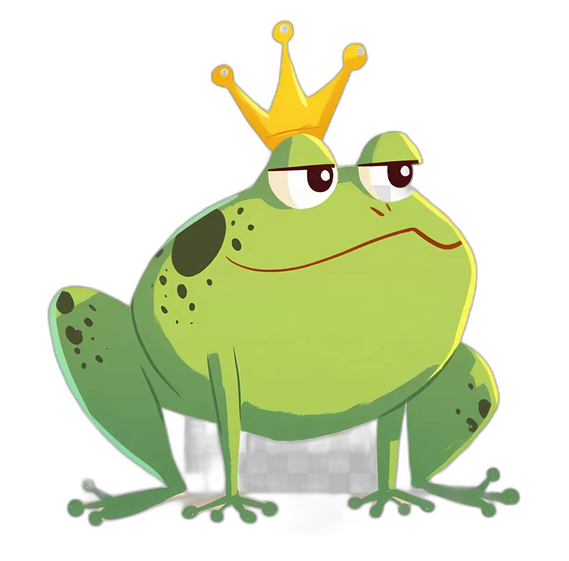 Cartoon Frog Prince Character