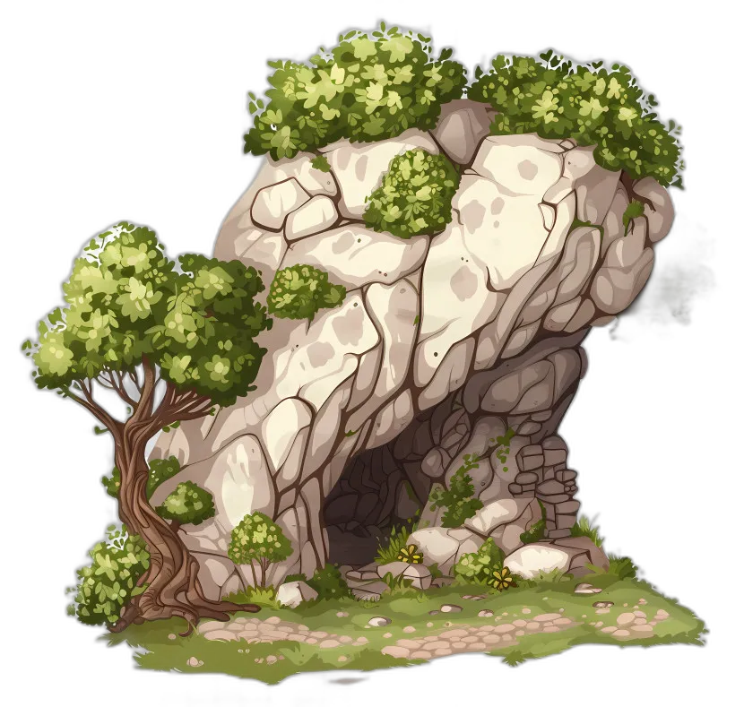 Rock Formation Cave Entrance