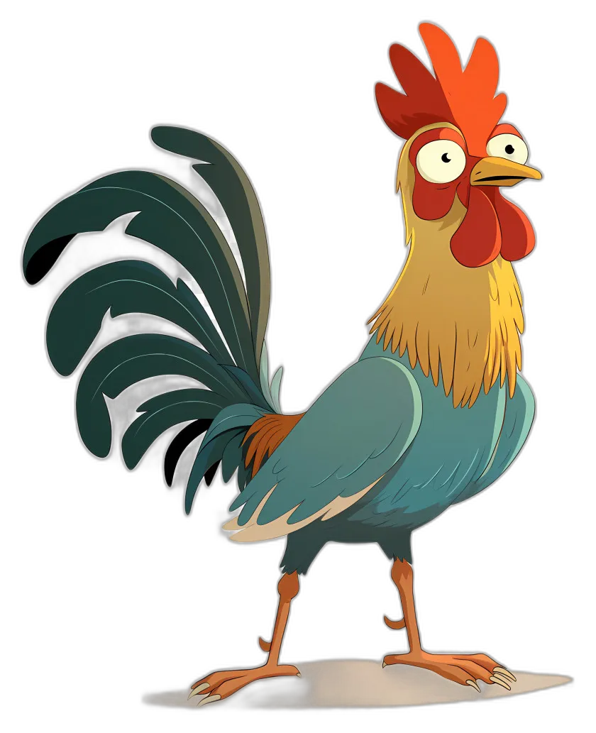 Cartoon Rooster Character